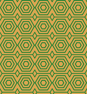 Vektör Mısırlı altıgen kusursuz geometrik desen.