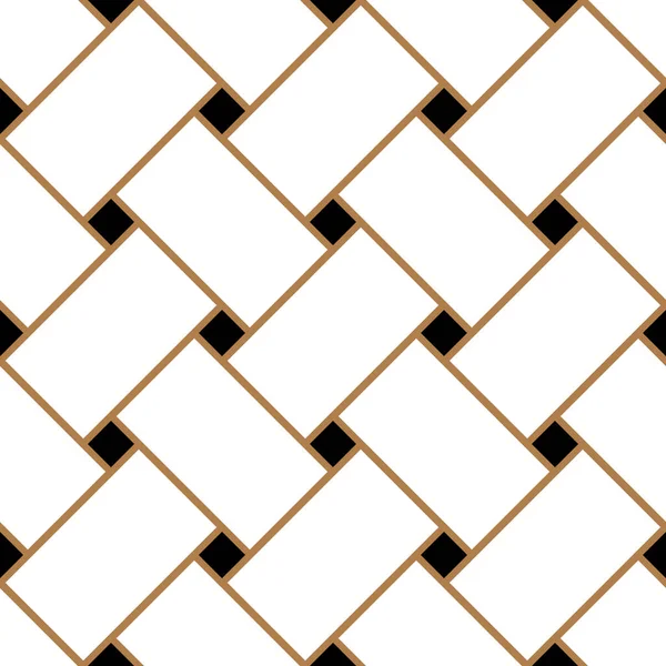 Geometrisches nahtloses Muster mit ineinander verflochtenen Bändern. Geschenkpapier. Fliesen. Abstrakter Hintergrund — Stockvektor
