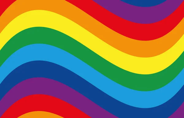 Rainbow Flag Seamless Wavy Background Lgbt Movement Pattern — Διανυσματικό Αρχείο