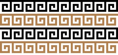 Seamless Greek Key luxury Background Pattern Texture.