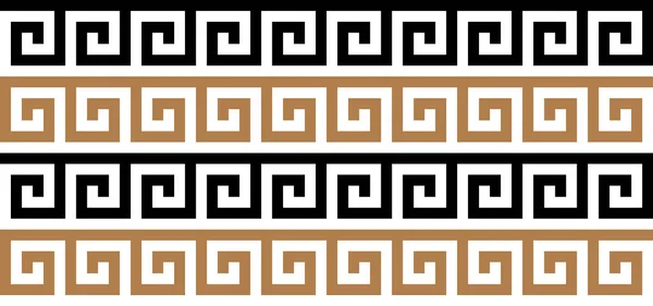 Seamless Greek Key Luxury Background Pattern Texture — Stockvektor