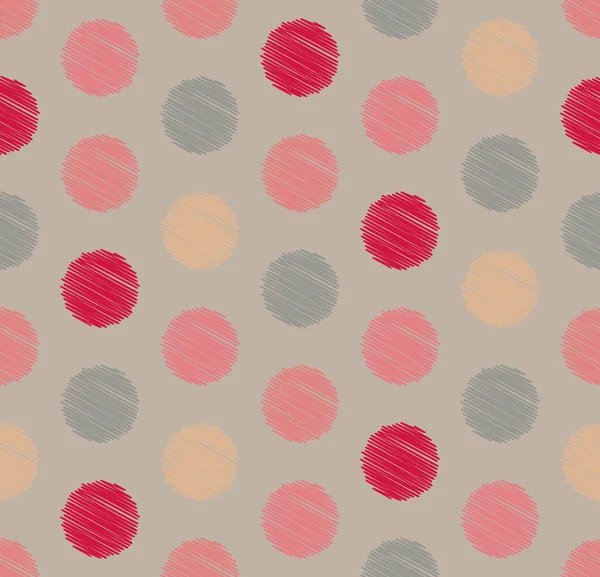 Dots Circle Geometric Seamless Pastel Color Pattern Background — Archivo Imágenes Vectoriales