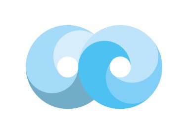 Sonsuzluk Tasarımı Vektör Simgesi Logo şablonu tasarımı.