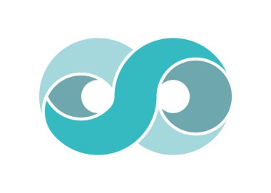 Sonsuzluk Tasarımı Vektör Simgesi Logo şablonu tasarımı.