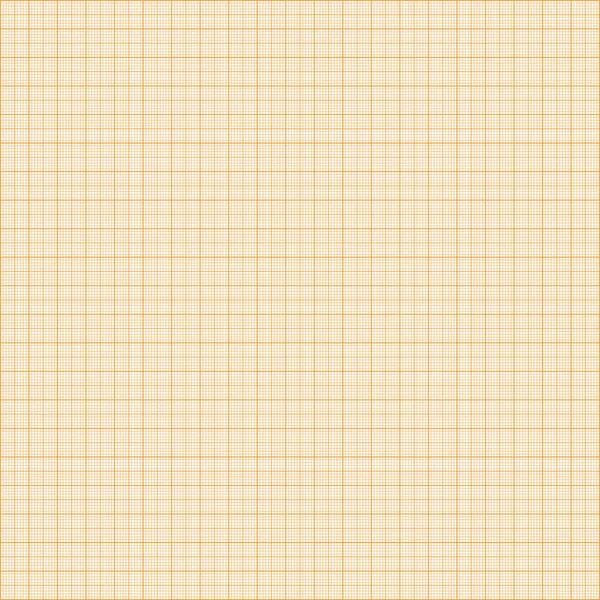 オレンジミリグラフ紙グリッドシームレスパターン 幾何学的チェックされた背景 — ストックベクタ