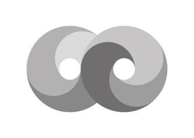 Sonsuzluk Tasarımı Vektör Simgesi Logo şablonu tasarımı.