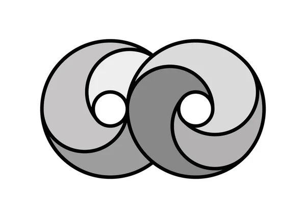 Diseño Infinito Icono Vectorial Ilustración Diseño Plantilla Logotipo — Archivo Imágenes Vectoriales