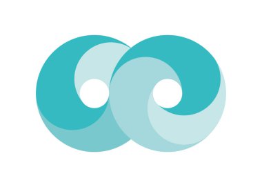 Sonsuzluk Tasarımı Vektör Simgesi Logo şablonu tasarımı.