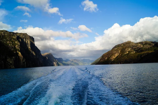 Cruise Ship Fjords Norway — Stock Photo, Image