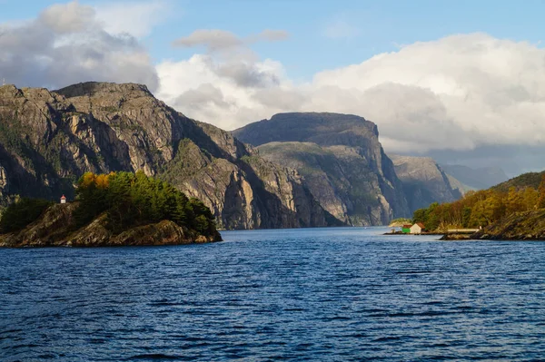 Výletní Lodí Fjordech Norska — Stock fotografie