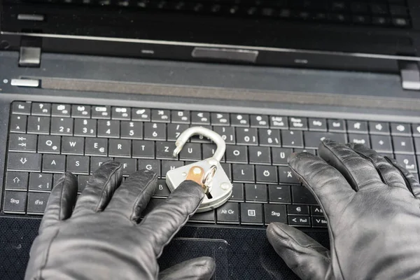 Cyberprzestępczość Twój System Został Zhakowany — Zdjęcie stockowe