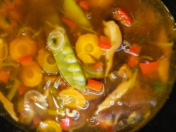 Uma Sopa Ramen Japonês Recém Cozido — Fotografia de Stock