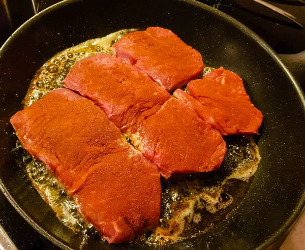 Filet Steak Herbs Spices — Stock Photo, Image