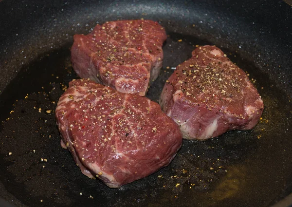 Filete Filete Con Hierbas Especias — Foto de Stock