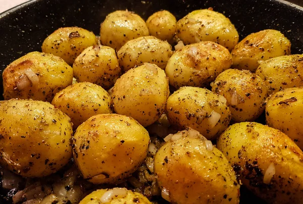 Agricoltori Colazione Con Uova Prosciutto Patate Fritte — Foto Stock