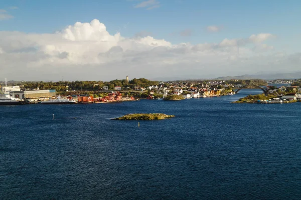 Stavanger Norwegen Aus Der Perspektive Des Kreuzfahrtterminals — Stockfoto