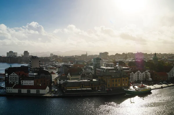 Stavanger Norvegia Dalla Prospettiva Del Terminal Crociere — Foto Stock