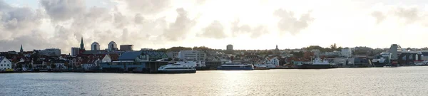 Stavanger Noruega Desde Perspectiva Terminal Cruceros —  Fotos de Stock