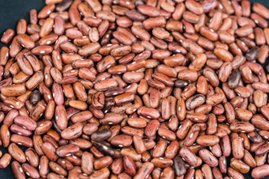 Toskana İtalya 'dan kurutulmuş fasulye yığını.