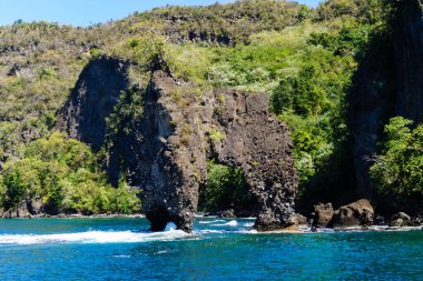 Wallilabou Körfezi Saint Vincent ve Karayip Denizi 'ndeki Grenadinler