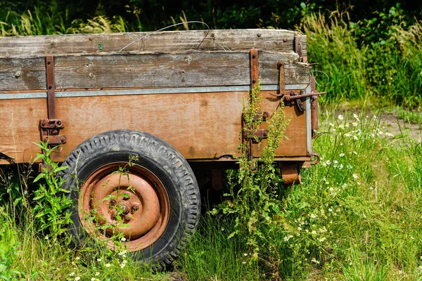 Abandoned Forgotten Old Agricultural Utility Vehicle Old Country Hamburg — Stock Photo, Image