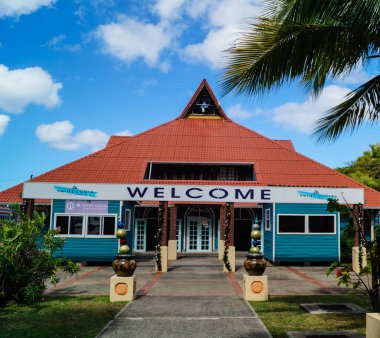 Saint Lucia, gemi terminali perspektifinden.