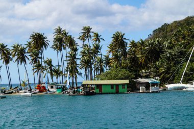 The famous Marigot Bay at saint Lucia