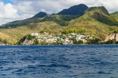 Canaries the famous fishermen village at Saint Lucia