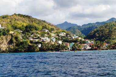 Kanaryalar Saint Lucia 'daki ünlü balıkçı köyü.