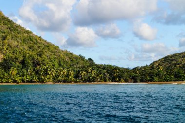 Saint Lucia 'daki yalnız Karayip plajları