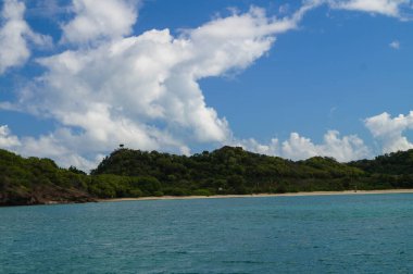 at the coastline of Antigua