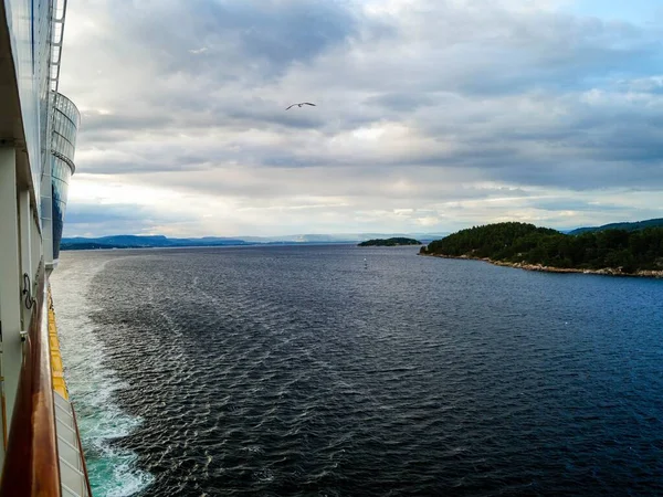 Oslo Hoofdstad Van Noorwegen Vanuit Het Perspectief Van Cruiseterminal — Stockfoto