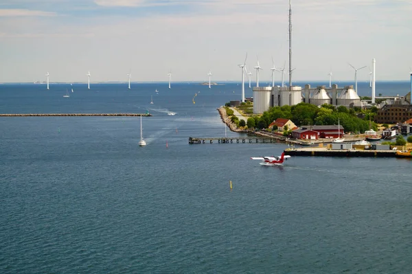 Kopenhagen Denemarken Vanuit Het Perspectief Van Cruiseterminal — Stockfoto