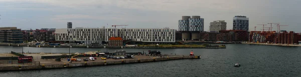 Copenhague Dinamarca Desde Perspectiva Terminal Cruceros — Foto de Stock