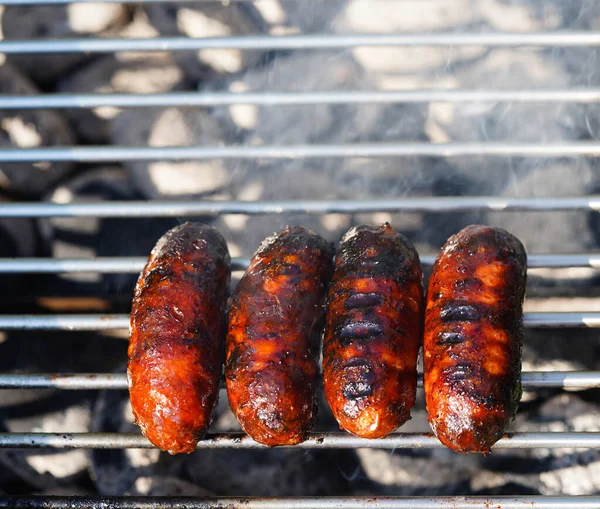 Grillezett Hús Faszéngrillből — Stock Fotó