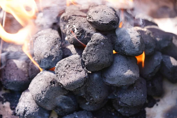 Grilled Meat Charcoal Grill — Stock Photo, Image