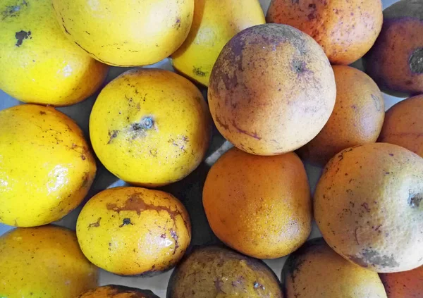 Sarı portakal meyvesi yakından.