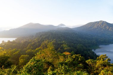 Buyan and Tamblingan lake (the twin lake),in Buleleng regency of Bali Indonesia during nice weather
