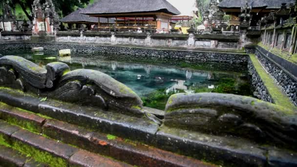 Bali Indonesia July 2022 Tirta Empul Temple Tampaksiring Village Gianyar — Stockvideo