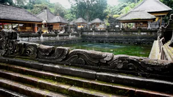 Bali Indonesia Julio 2022 Templo Tirta Empul Aldea Tampaksiring Regencia — Vídeo de stock