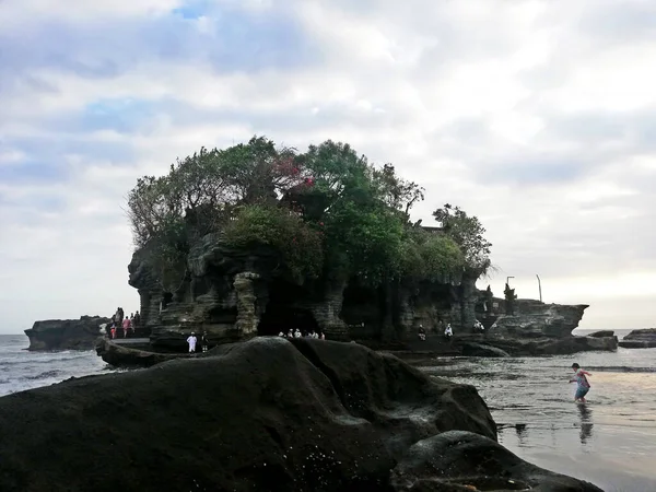 Bali Indonesia July 2022 Tanah Lot Temple Bali Indonesia Afternoon — Foto de Stock