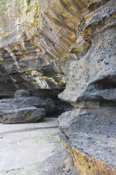 Rock Formation South Area Bali Island Black Sand Beach — Φωτογραφία Αρχείου