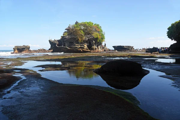 Bali Indonesia July 2022 Holy Famous Tanah Lot Temple Bali — Foto de Stock