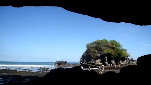 Bali Indonesia July 2022 Holy Famous Tanah Lot Temple Bali — Stock video