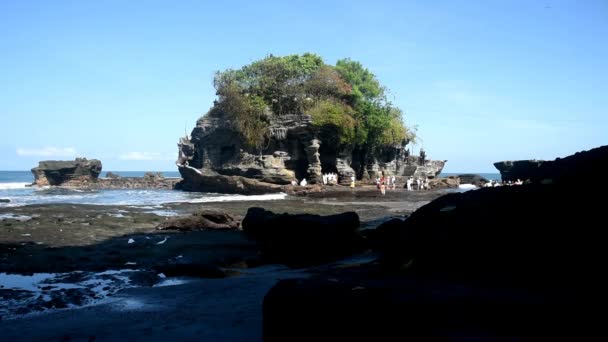 Bali Indonesia July 2022 Holy Famous Tanah Lot Temple Bali — Stock video