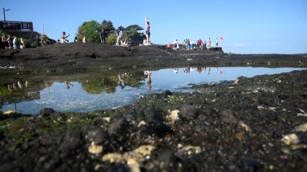 Bali Indonesia July 2022 Holy Famous Tanah Lot Temple Bali — Stock video