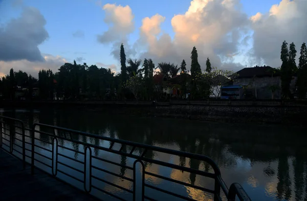 Bali Indonesia Augusti 2022 Sjön Vid Taman Ayun Tempel Mengwi — Stockfoto