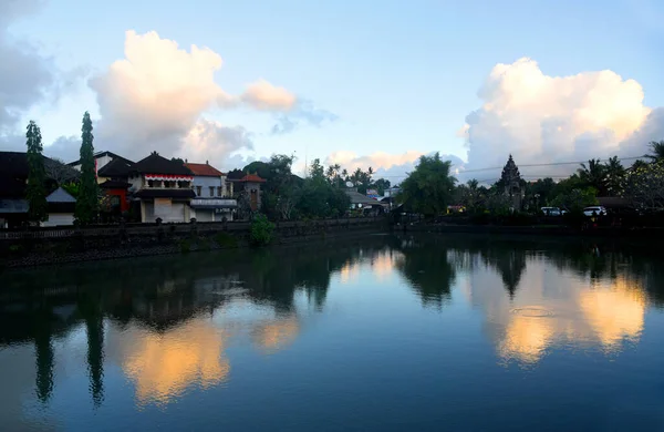 Bali Indonésia Agosto 2022 Lago Taman Ayun Templo Aldeia Mengwi — Fotografia de Stock