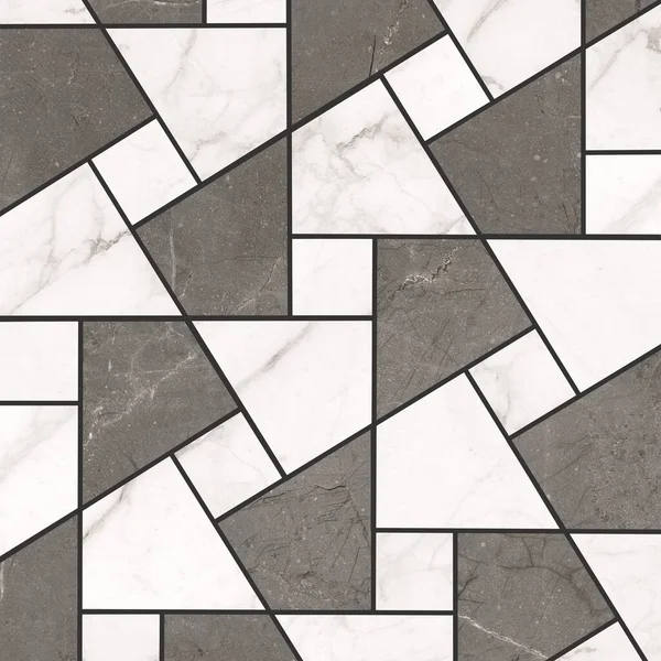 Cement Tegelvloer Overgangsvloer Houten Tegel Hout Patroon Textuur Gebruikt Voor — Stockfoto