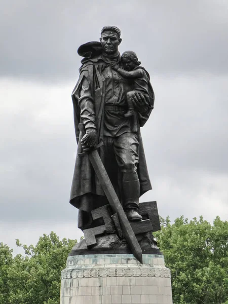 Treptow Park Monument Millions Soviet Wars Who Died World War — стокове фото